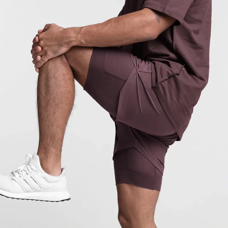 2023 new Breathable Double layer sport shorts - Empire P.E