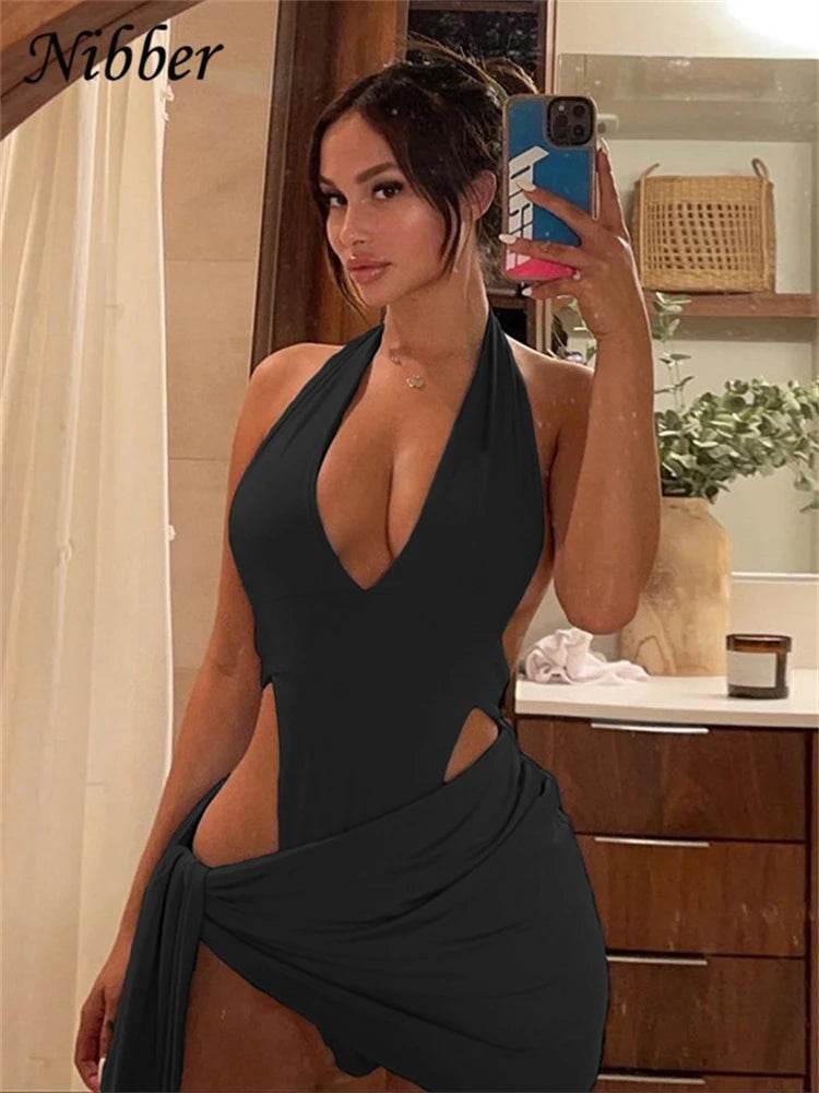 Nibber Sexy Beach Vacation Wear Basic Bikini Bodysuit Skirts 2 Two Piece Sets For Women's Clothing Suits Swimsuit Female 2024 - Empire P.E