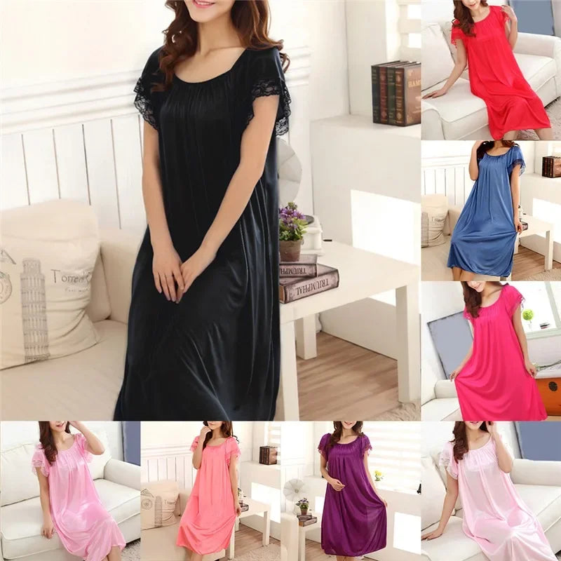 Women Long Sleeping Dress - Empire P.E