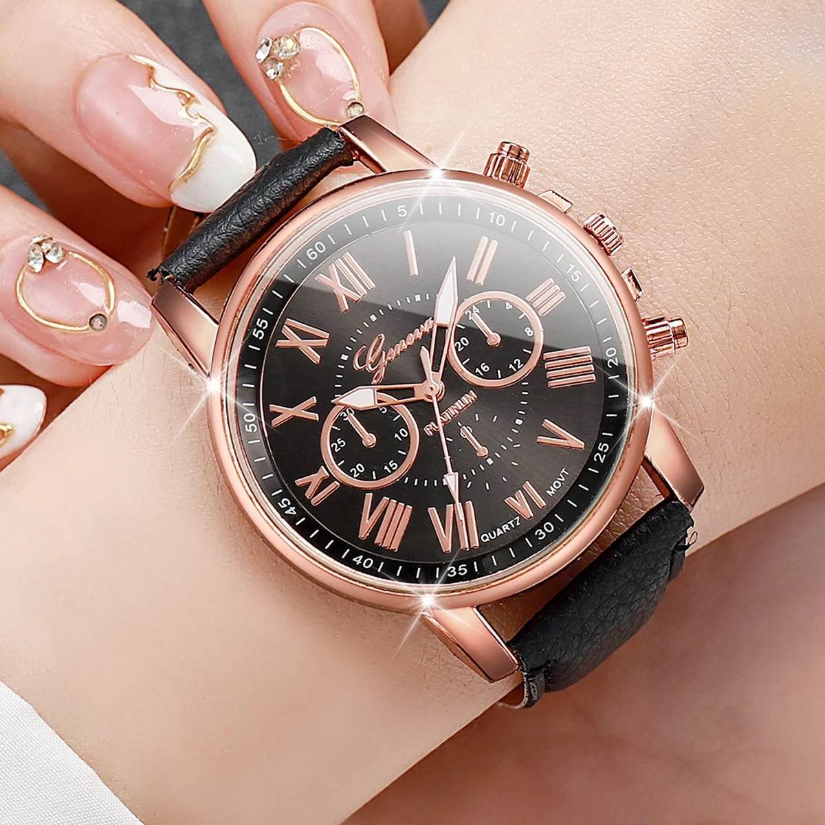 5PCS/Set Women's Multi Color Watch - Empire P.E
