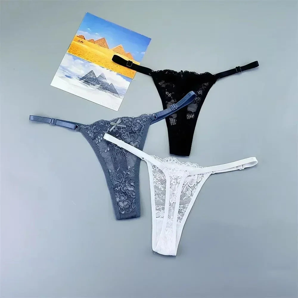 3Pcs Sexy Thongs Underwear for Women - Empire P.E