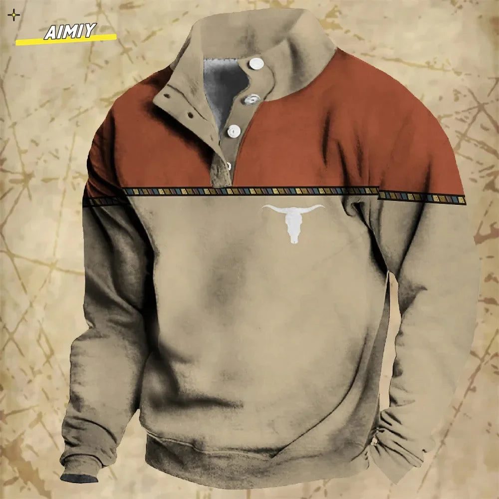 Vintage Men's Hoodie Casual Jacket - Empire P.E