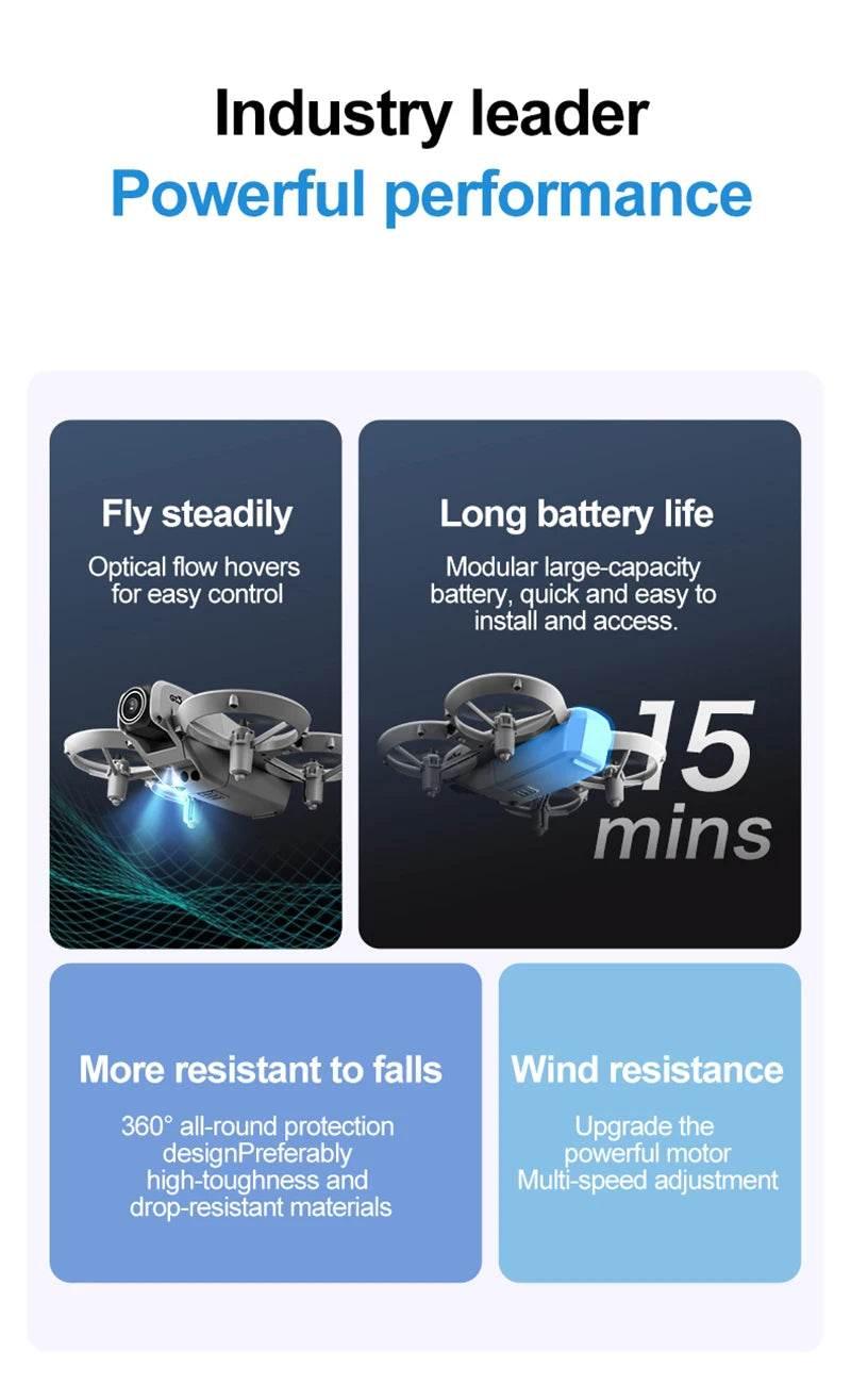 Drones Professional HD GT3 GPS 8K 180° Dual Cameras 5G WIFI Brushless Motors Obstacle Avoidance FPV Foldable Quadcopter Toys - Empire P.E