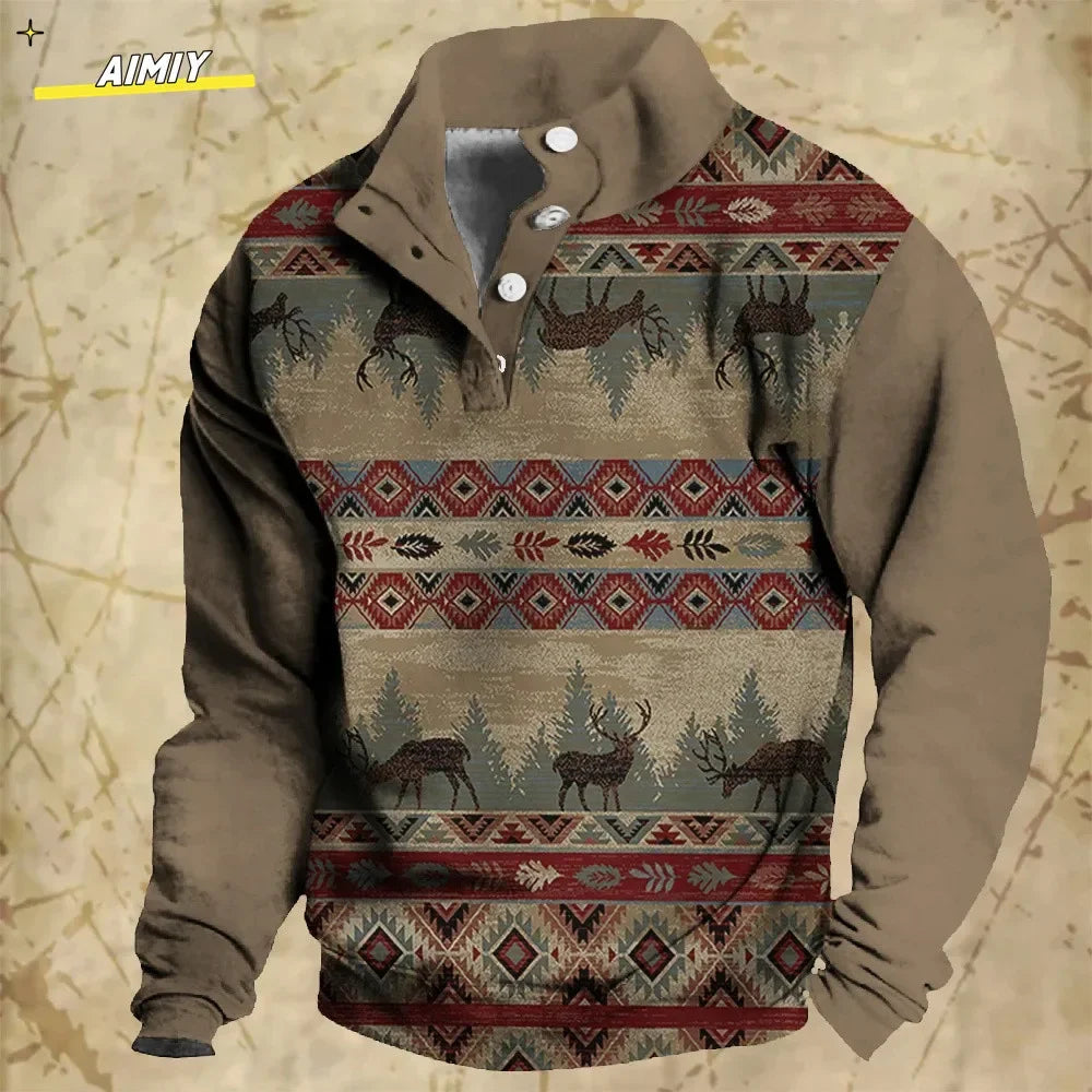 Vintage Men's Hoodie Casual Jacket - Empire P.E