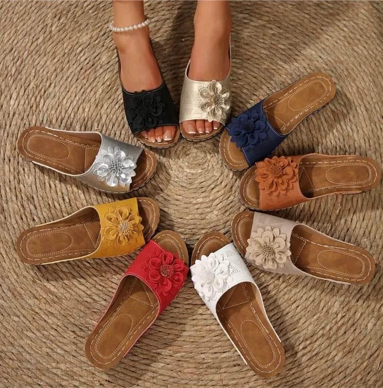 Summer Sandals Women Shoes Non-Slip Walking Shoes Slip On Shoes Woman Wedge Women's Sandals Party Slippers Woman Female Footwear - Empire P.E