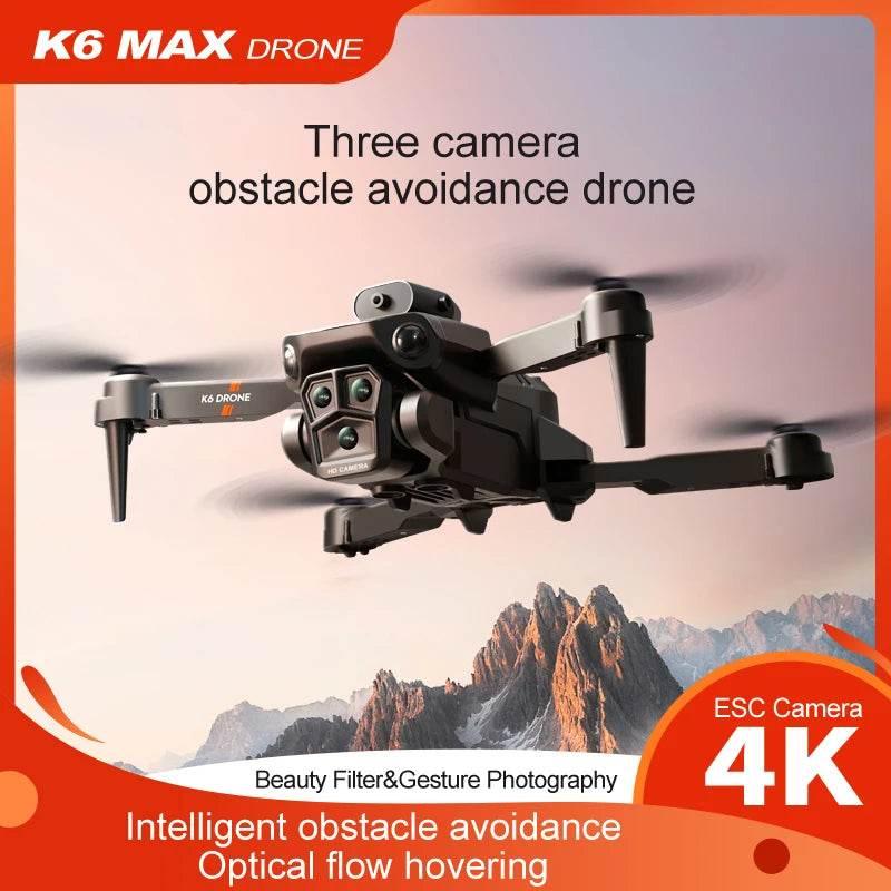 New light Flow professional UAV K6 MAX 4K HD three camera - Empire P.E