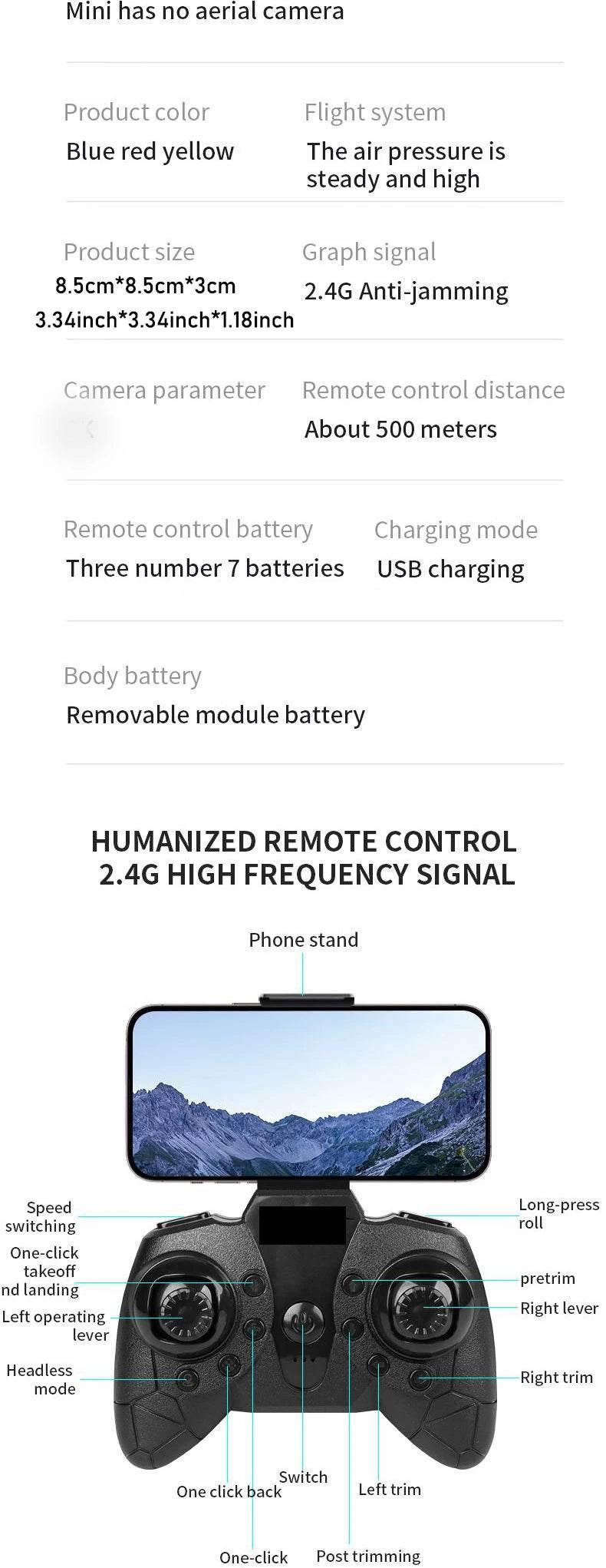 Dowellin D12 Drone Mini Remote Control Aircraft New Children's Toy HD Dual Camera Fixed Height RC Quadcopter Starter Gifts - Empire P.E