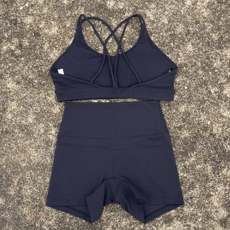 2 Piece Yoga Shorts Set - Empire P.E