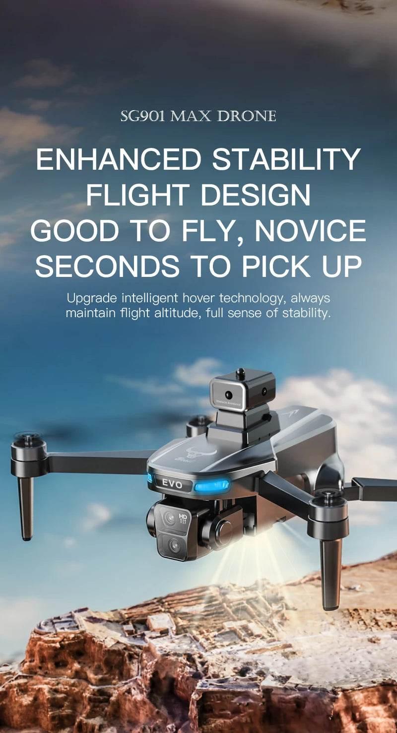 New SG901 MAX GPS Drone Professional 8K Camera Aerial FPV Brush Avoiding Obstacle with Large Screen Remote Control Folding Dron - Empire P.E