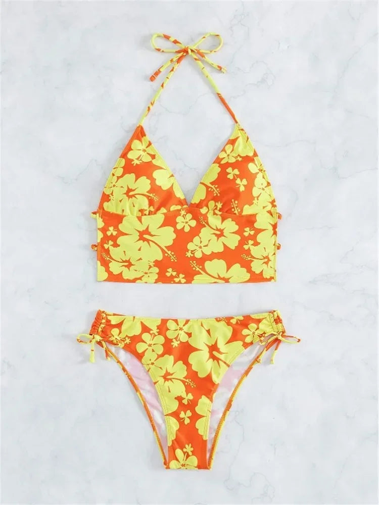 Floral Print Bikinis Set - Empire P.E