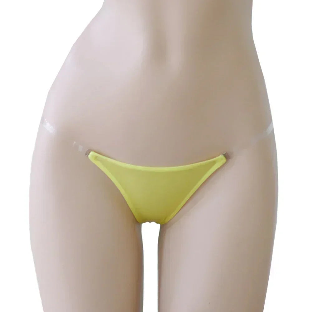 Sexy Women’s Transparent Adjustable Waistband Panties Low-Rise G-String - Empire P.E