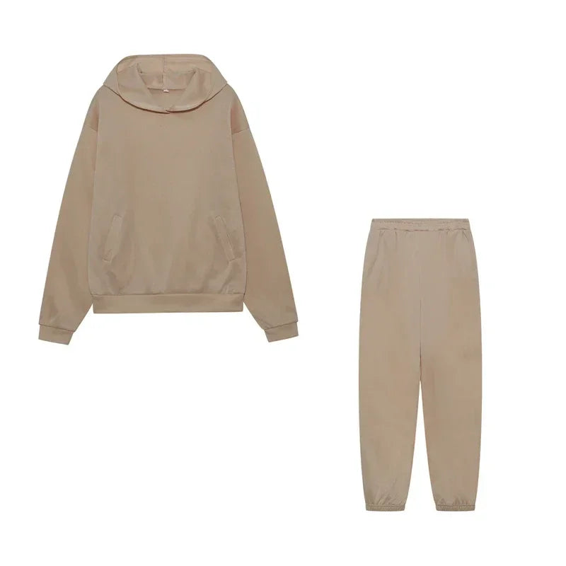 2023 Trend Casual Fashion Thickened Long-sleeved Sweater Pants Two-piece Suit