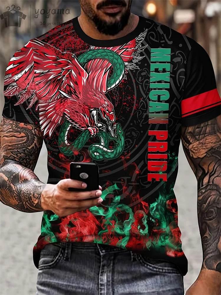 T shirts Tops Short Sleeve Tee Man T-shirt Personalized T-shirt Mexican Style Graphic T shirts Clothes Men Vintage Clothes Top - Empire P.E