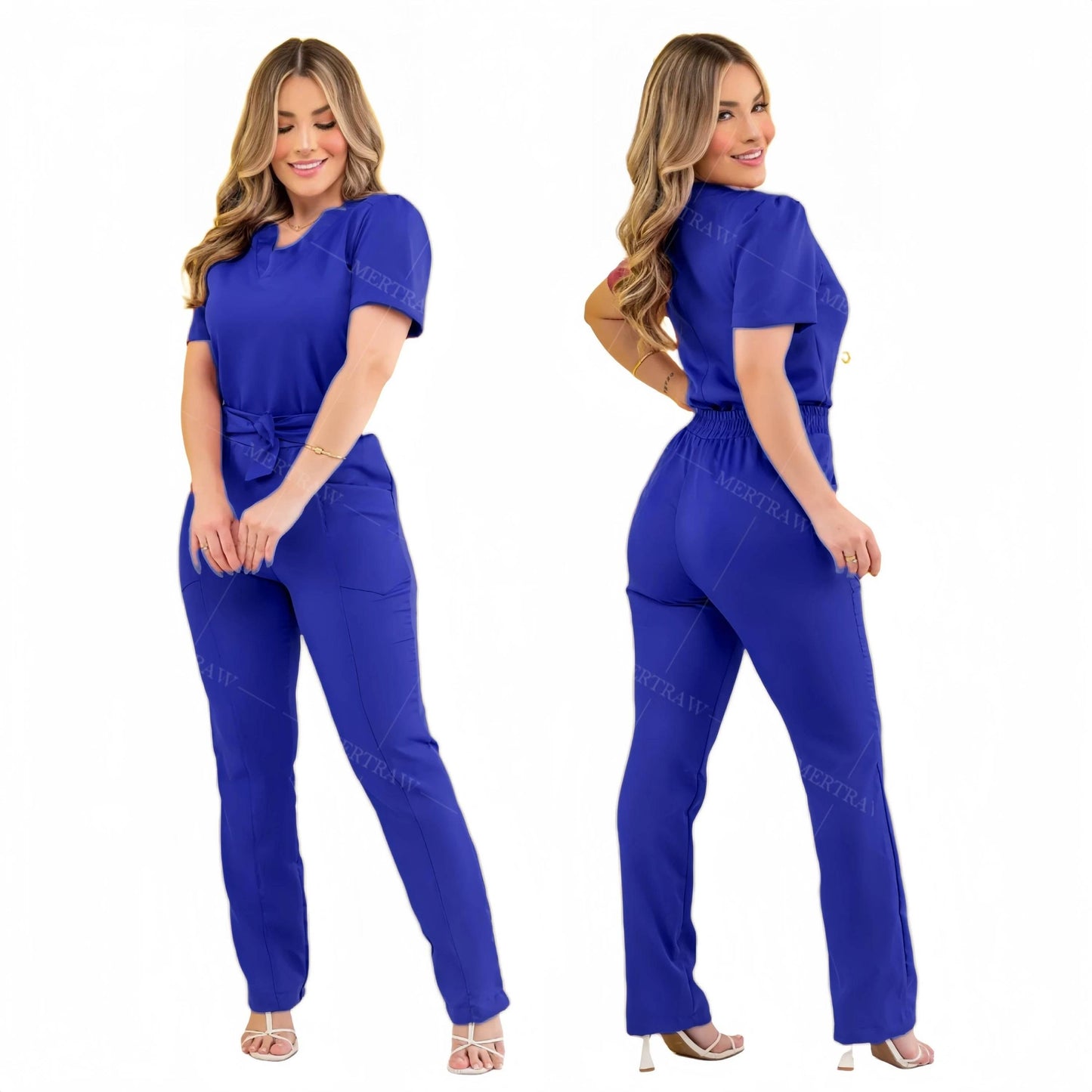 Hospital Scrubs Uniform Medical Scrubs Uniform Wholesale Beauty Salon Spa Short Sleeve Medical Uniforms Nursing Scrubs Sets - Empire P.E