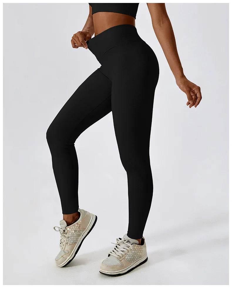 2PCS Seamless Yoga Set Gym Clothes Sportswear Yoga Suits For Women Fitness Rib Tracksuits Sports Bra Gym Leggings Sports Suits - Empire P.E