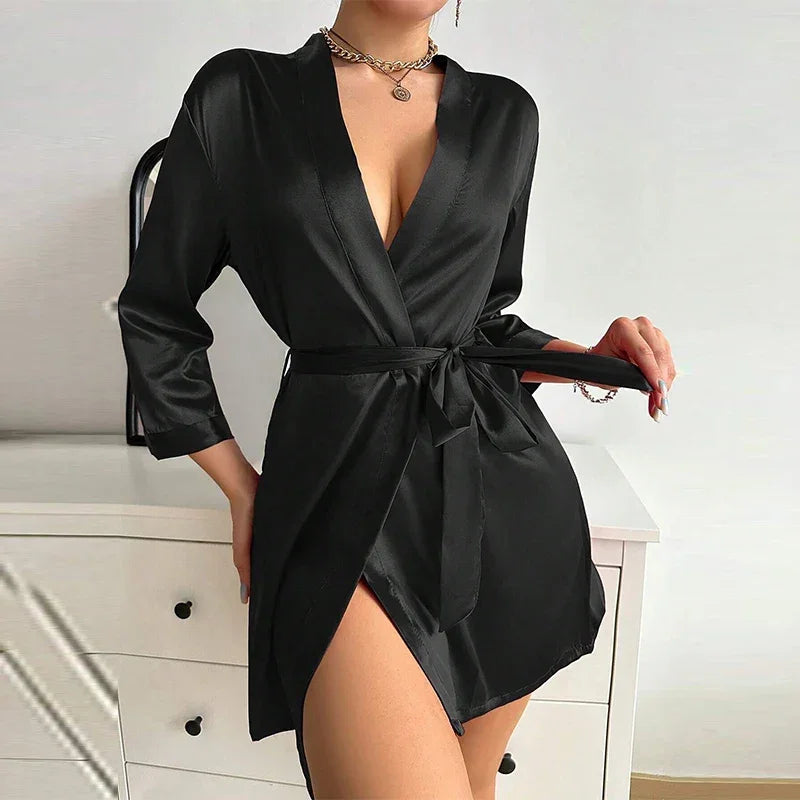 Luxurious Soft Satin Bridesmaid Robe - Empire P.E