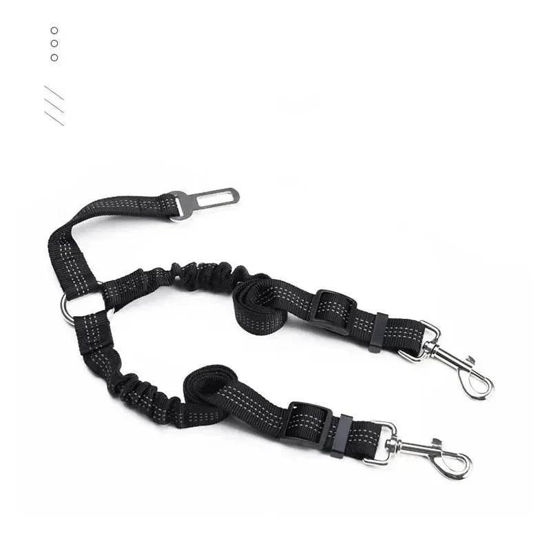 Pet Three-head Leash, Can Walk Two Pets At The Same Time, Nylon Retractable Leash Outdoor Car Dog Cat Leash - Empire P.E