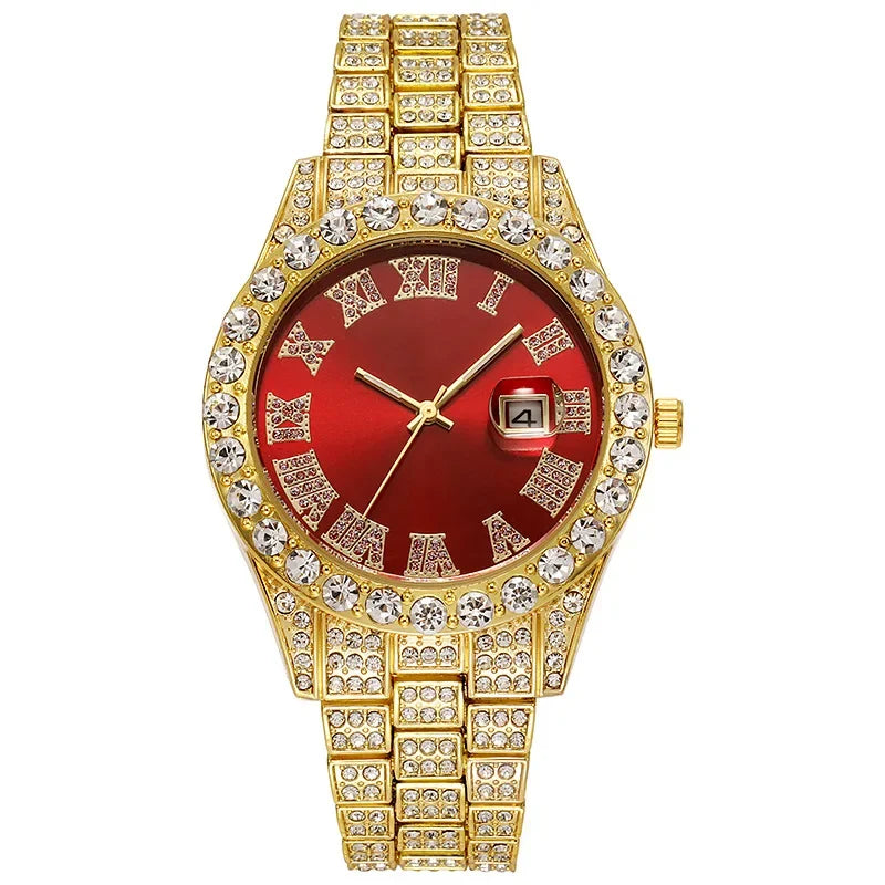 Luxury Classic Golden Men's Steel Strap - Empire P.E