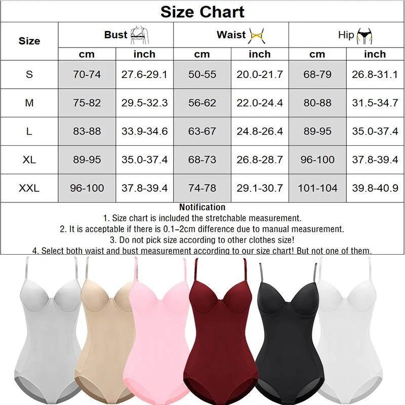 Bodysuit Body Shaper Strappy Bralette Bras - Empire P.E