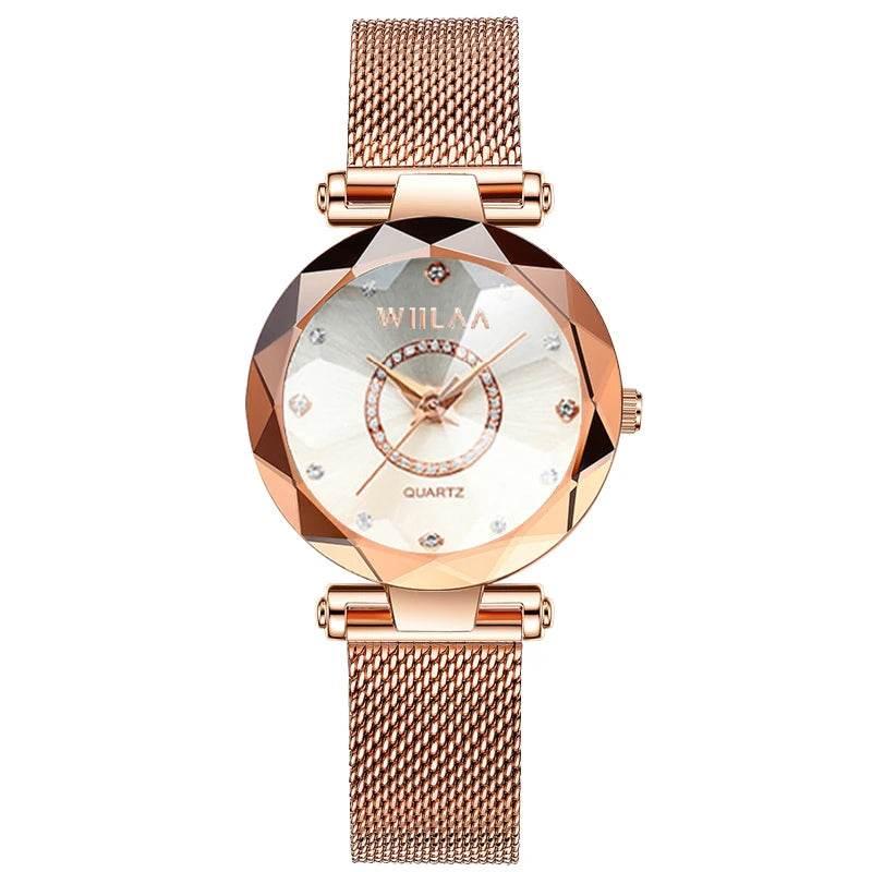 Women Bracelet Watches Stainless Steel Band Elegant Diamond Dial Ladies Wrist Watch For Crystal Exquisite Top Brand Luxury 2025 - Empire P.E