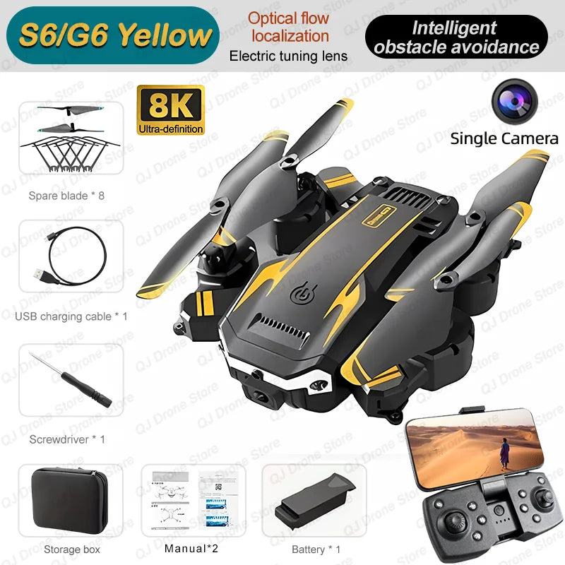 New G6 Professional Foldable Quadcopter Aerial Drone - Empire P.E