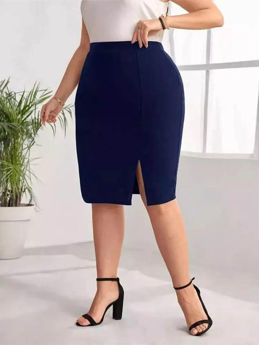 Plus Size Summer Mini Skirts Women Slim Bodycon Fashion Split Sexy Ladies Skirts High WaistWoman Skirts - Empire P.E