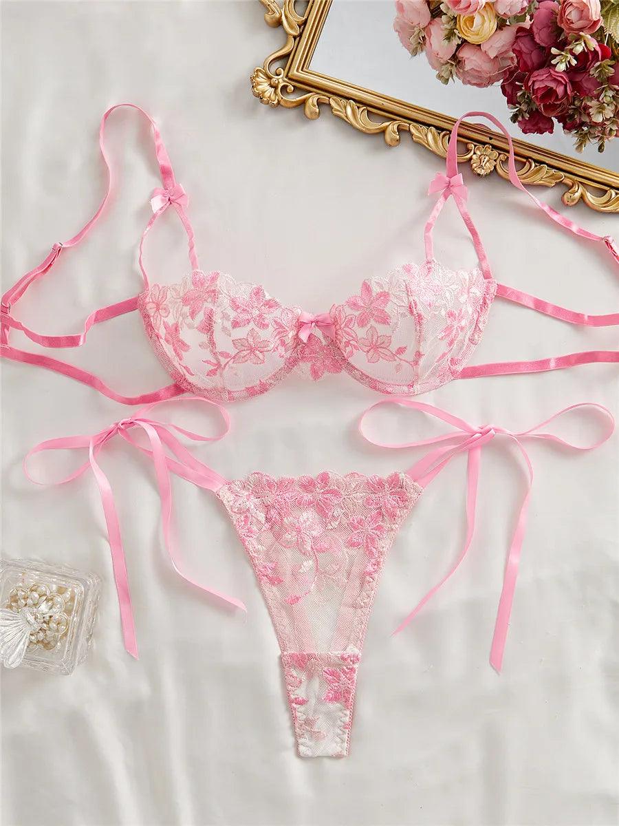 Sexy Lingerie Set Women Embriodey - Empire P.E