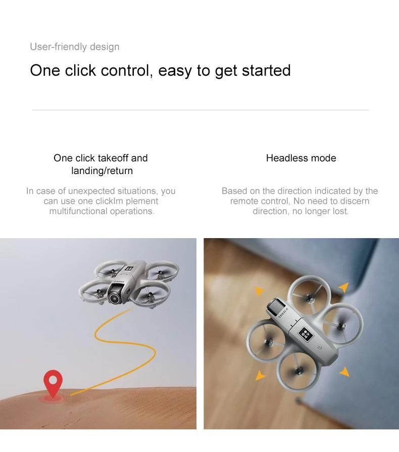 Xiaomi D16 Mini Drone with 180° Electric Adjustable 8K HD Camera WiFi Light Flow Drone Pocket Obstacle Avoidance Rc Quadcopter - Empire P.E