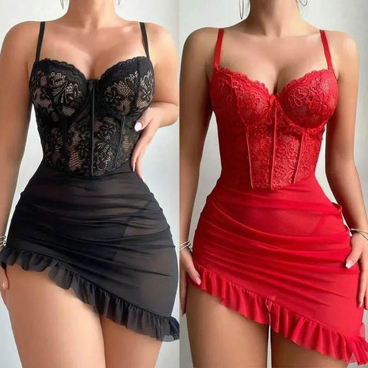 Transparent Underwire Bra Erotic Set - Empire P.E