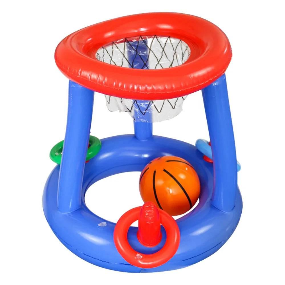 Inflatable Pool Basketball Set,Floating Swimming Ring & Beach Ball Games Summer Party Fun Favors Water Battle for Kids & Adults - Empire P.E