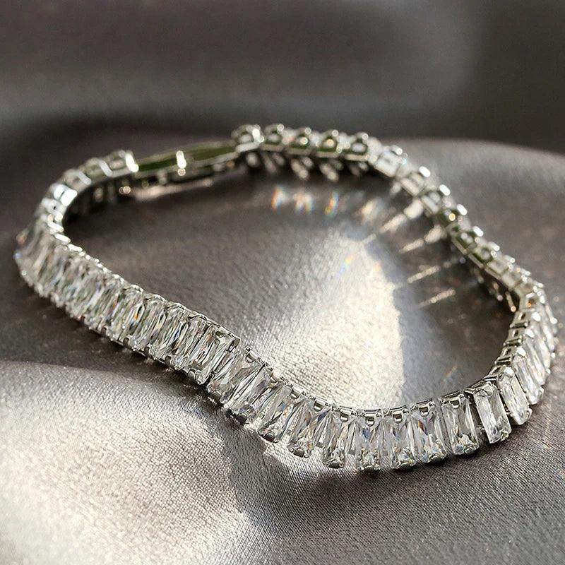 Rectangle Zirconia Tennis Bracelets for Women - Empire P.E