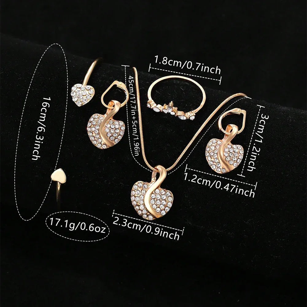 Women's Quartz Watch Gold Luxury Set - Empire P.E