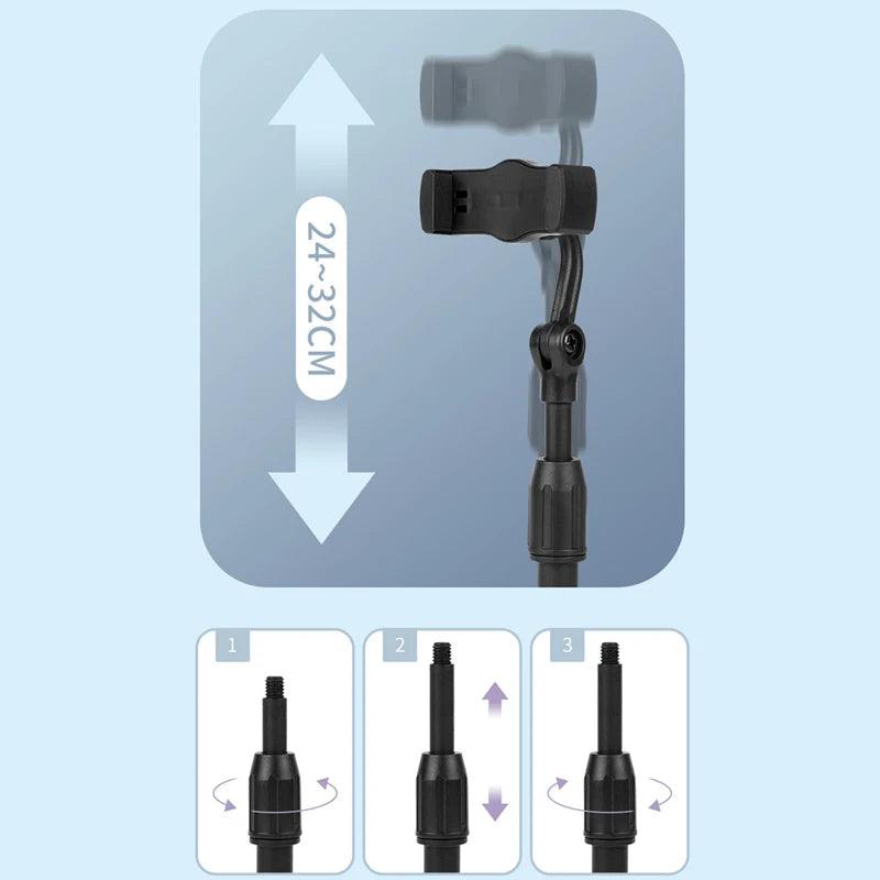 Desktop Tripod for Phone Smartphone Iphone with Phone Holder Stand Bracket Tripe for Mobile Telefoon Statief Stand Table - Empire P.E