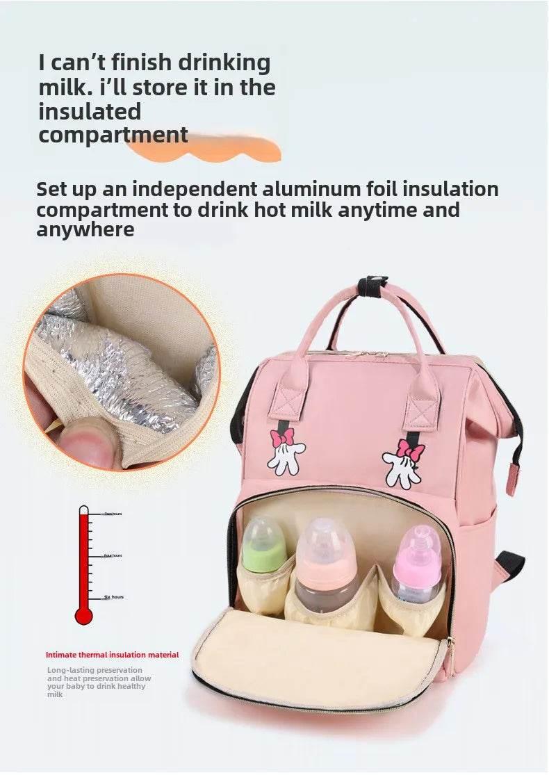 Personalized Name Mommy Bag Multi-functional Double Shoulder Storage Diaper Backpack for Outdoor Traveling Mom Gift - Empire P.E