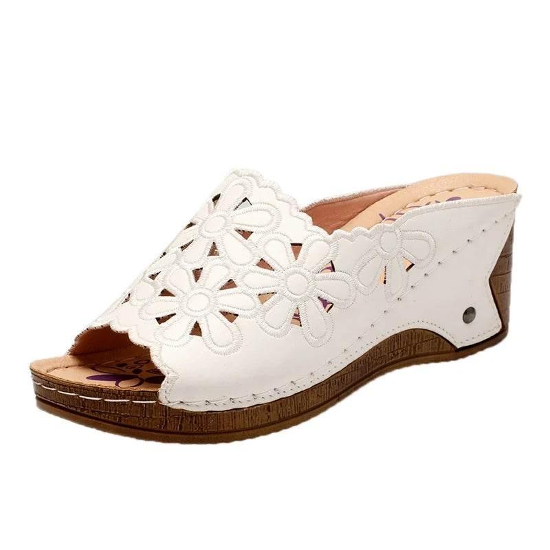 Sandals Shoes Women Summer Comfortable Women Shoe Slides Shoes Woman Wedge Walking Shoes Party Female Footwear Slippers Woman - Empire P.E