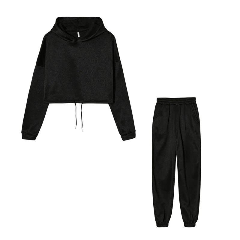 Long-sleeved Sports Casual Suit Waist Two-piece Set - Empire P.E