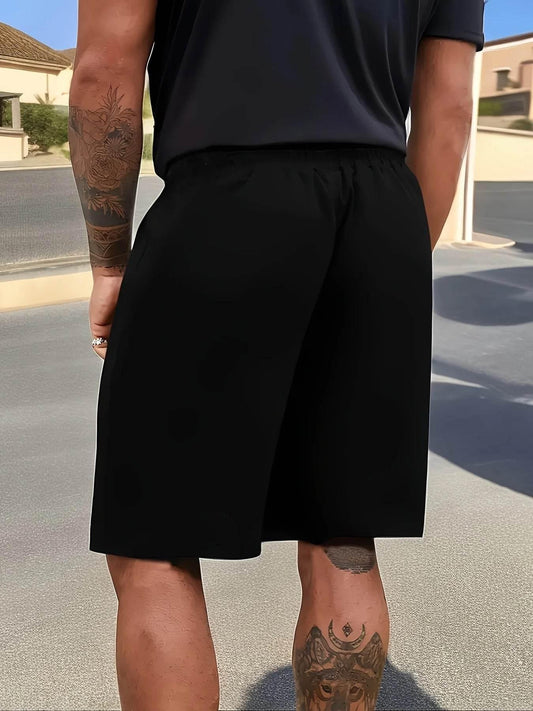 American Flag Print Men's Loose Large Drawstring Casual Minimalist Shorts Man Pants Casual Shorts Summer New In Men Clothing Thi - Empire P.E