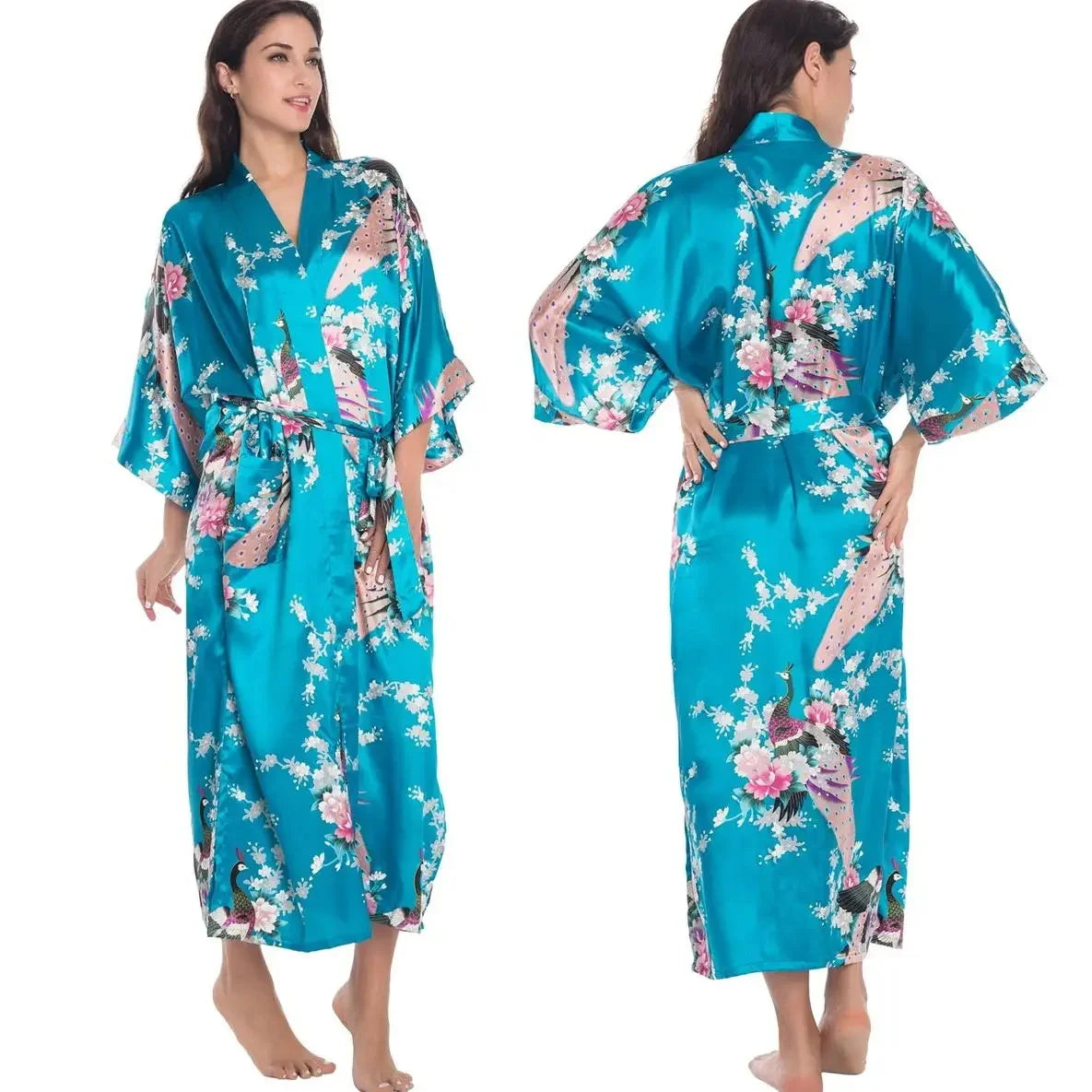 Female Long Robe Loungewear Elegant - Empire P.E