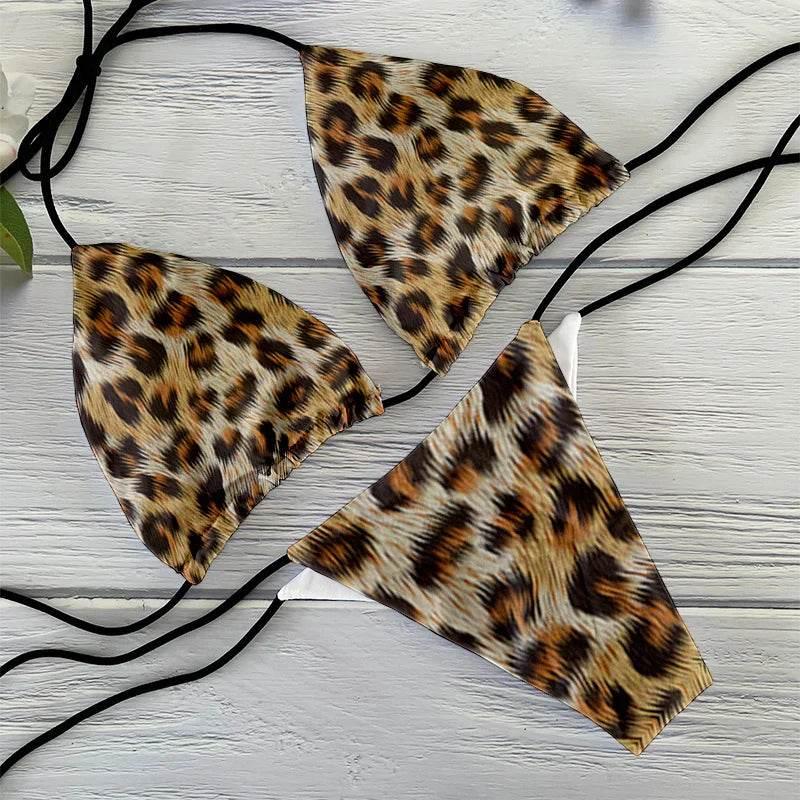 Fashion sexy bikini suit women's two-piece swimsuit leopard print summer ladies beachwear push-up swimsuit women's clothing - Empire P.E
