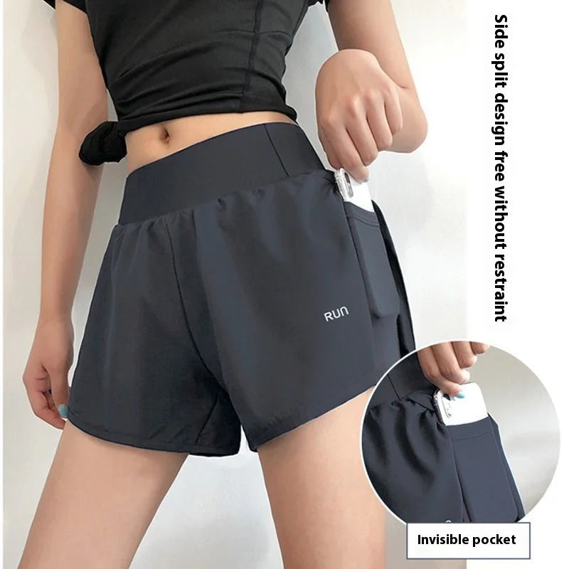 Yoga Wear Pockets Sports Shorts Female - Empire P.E