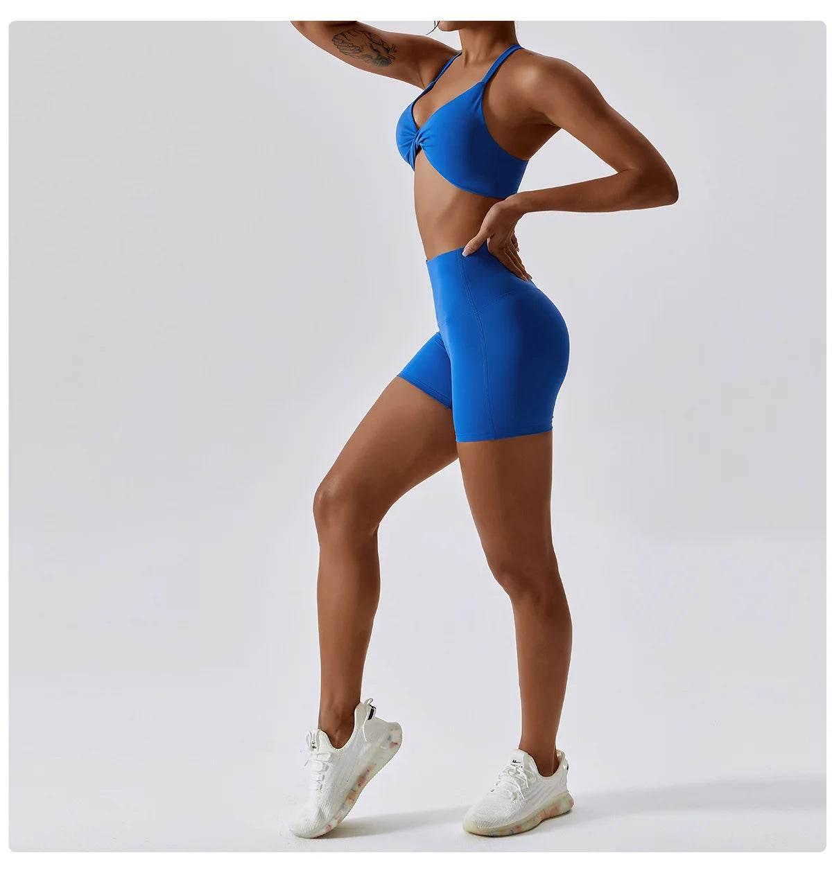 Yoga Set Women's Tracksuit Fitness Sports Set Workout Clothes For Women Gym Set Women Outfits Sports Bra Yoga Pants Yoga Suit - Empire P.E