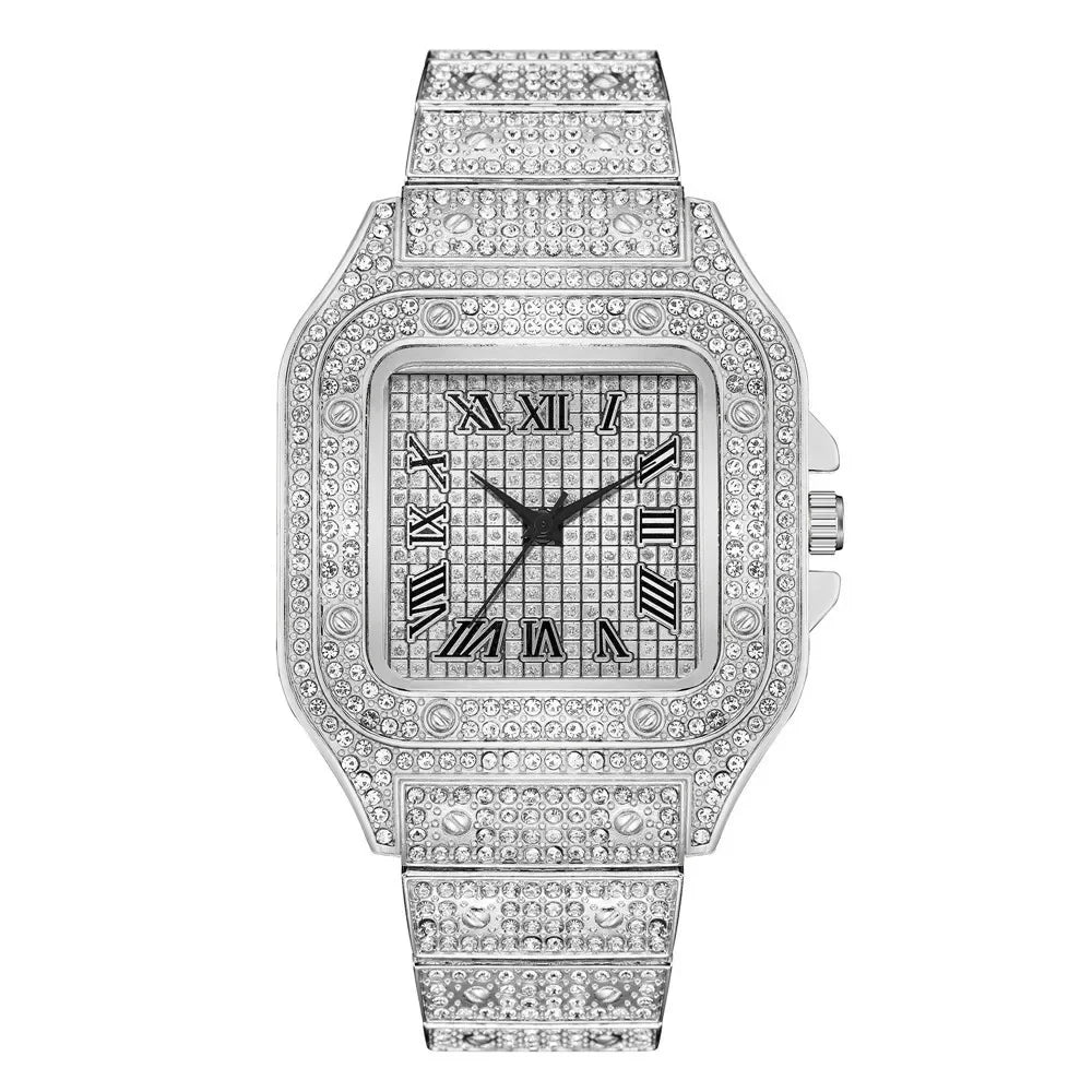 Classic Luxury Business Men's Steel Strap Square - Empire P.E