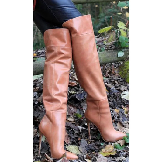 2025 New Women's Over-the-knee Hollow Boots - Empire P.E
