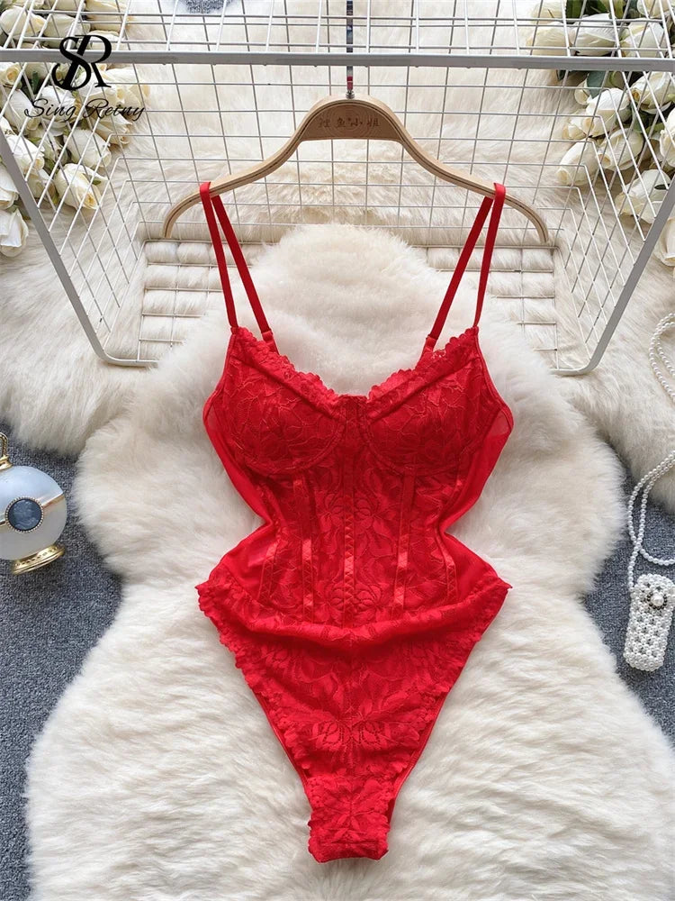 Sexy Lace Camis Women Strapless Rompers - Empire P.E