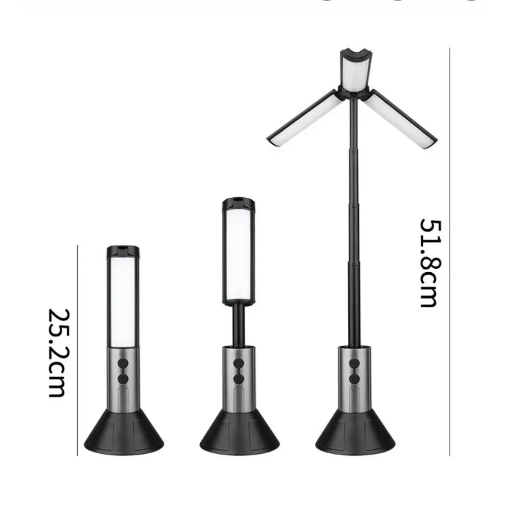 2 in 1 LED Camping Light High Bright Flashlight USB Rechargeable - Empire P.E