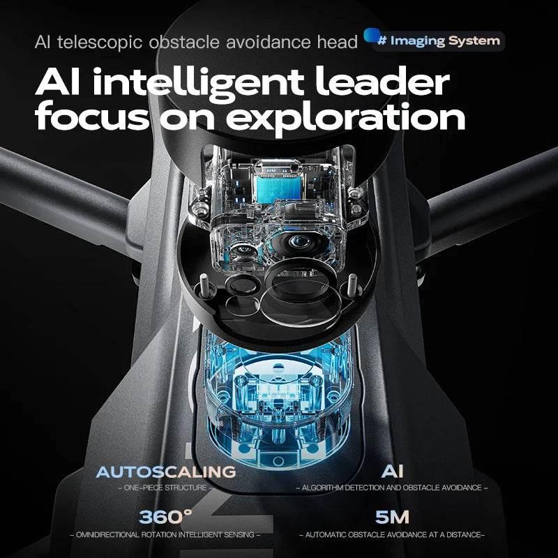 2025 new Wing 6 drone professional aerial photography HD 8K With Screen Remote Control Aircraft 20 Kilometer Obstacle Avoidance - Empire P.E