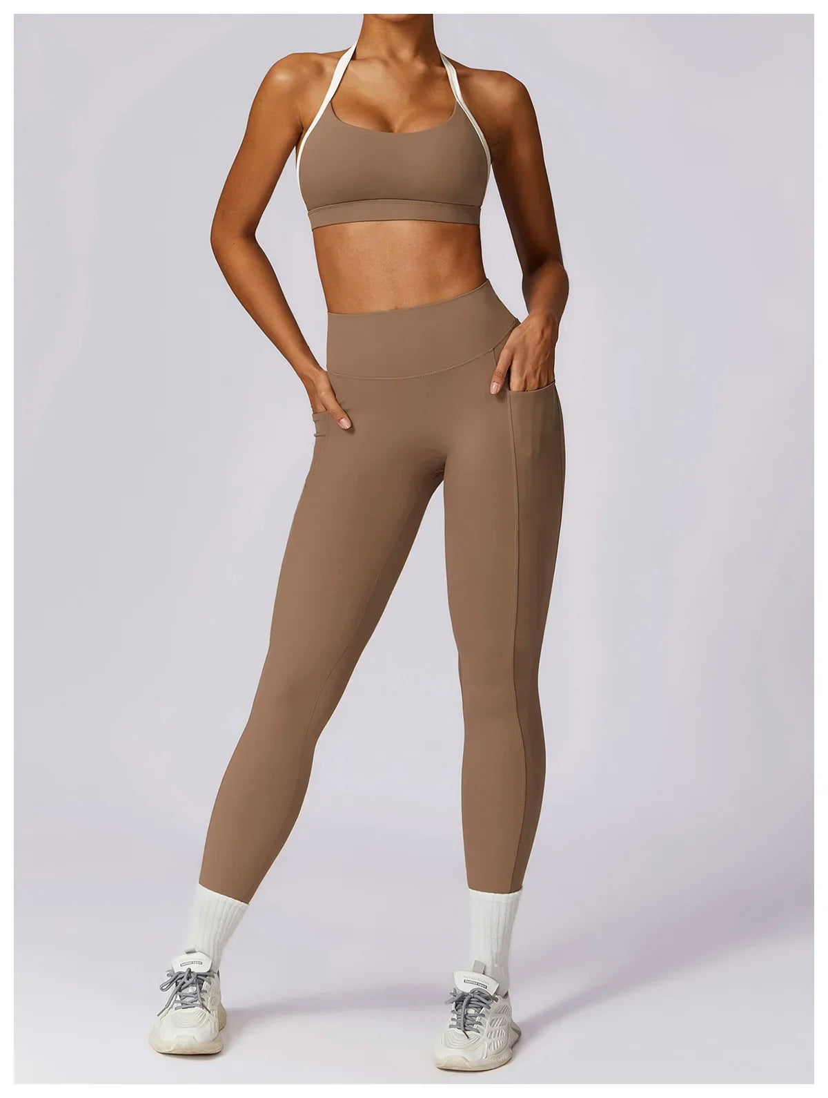 Yoga Set 2PCS Women Sportswear Push Up Workout Clothes - Empire P.E