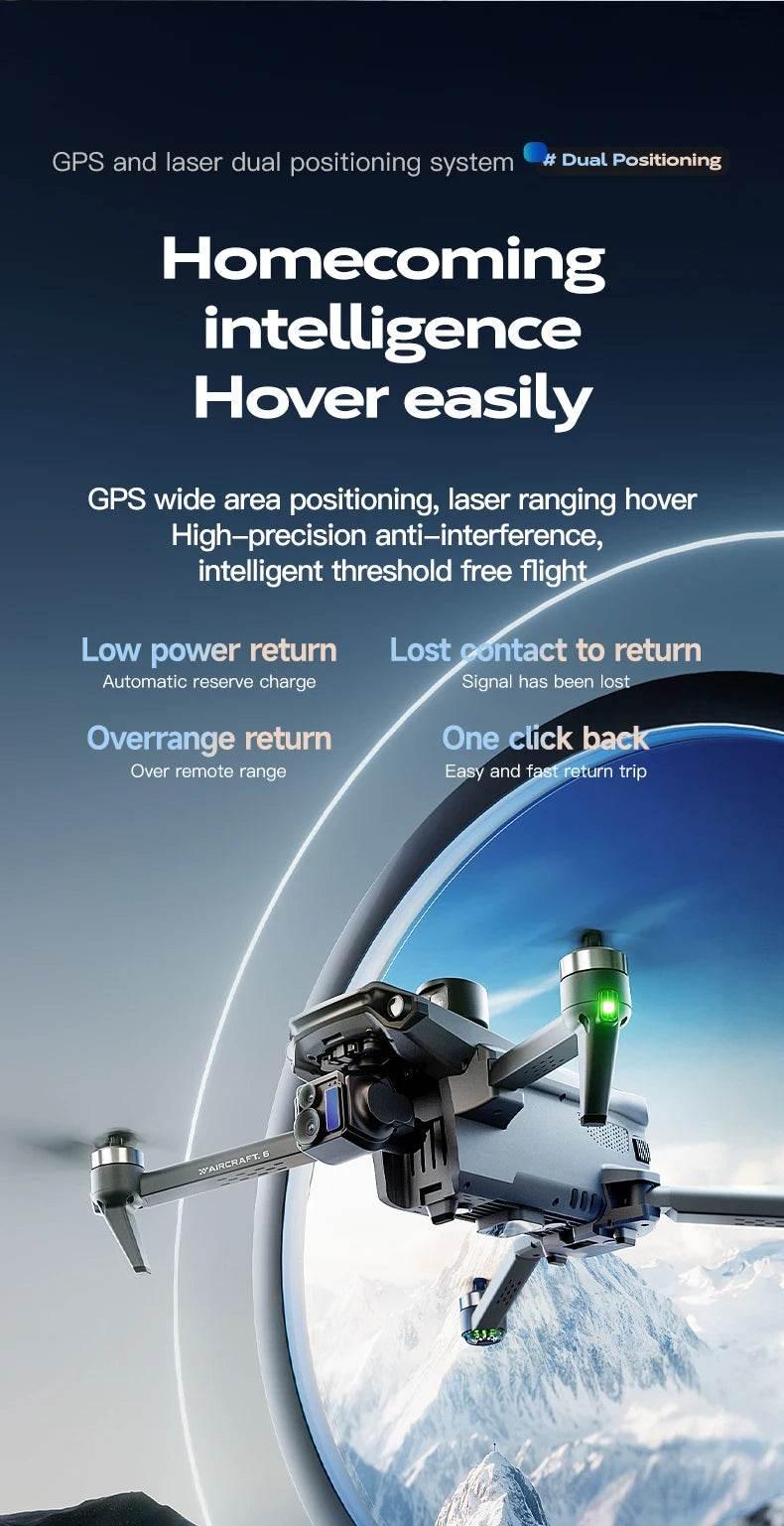 2025 new Wing 6 drone professional aerial photography HD 8K With Screen Remote Control Aircraft 20 Kilometer Obstacle Avoidance - Empire P.E