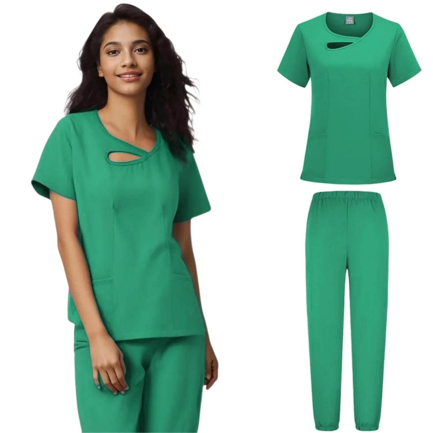 New Design Hospital Scrubs Set Nursing Spandex And Stretch Medical Uniforms Nurse Uniform Fit Scrubs Women Scrubs Sets - Empire P.E
