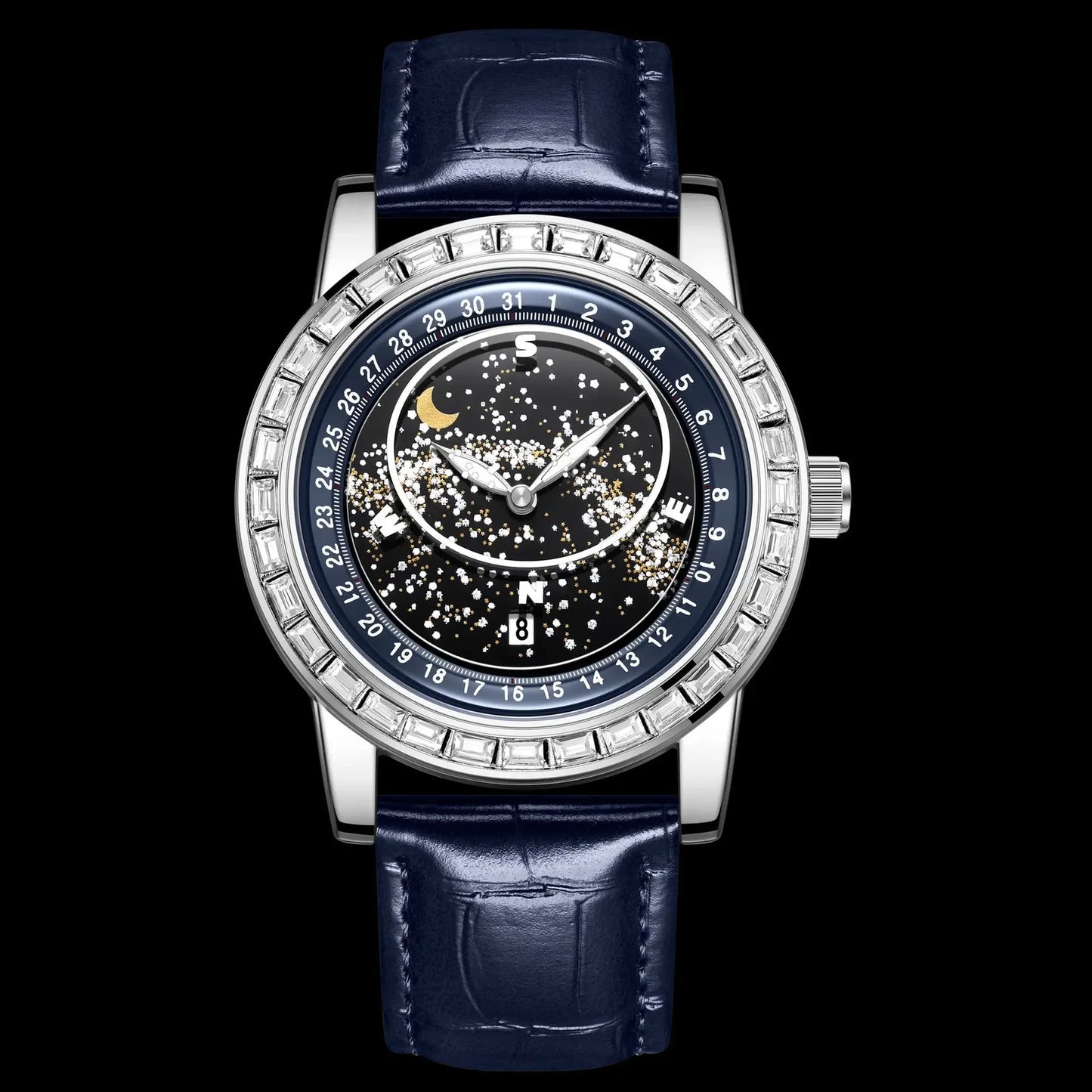 Rotating Gypsy Star Diamond Watch - Empire P.E